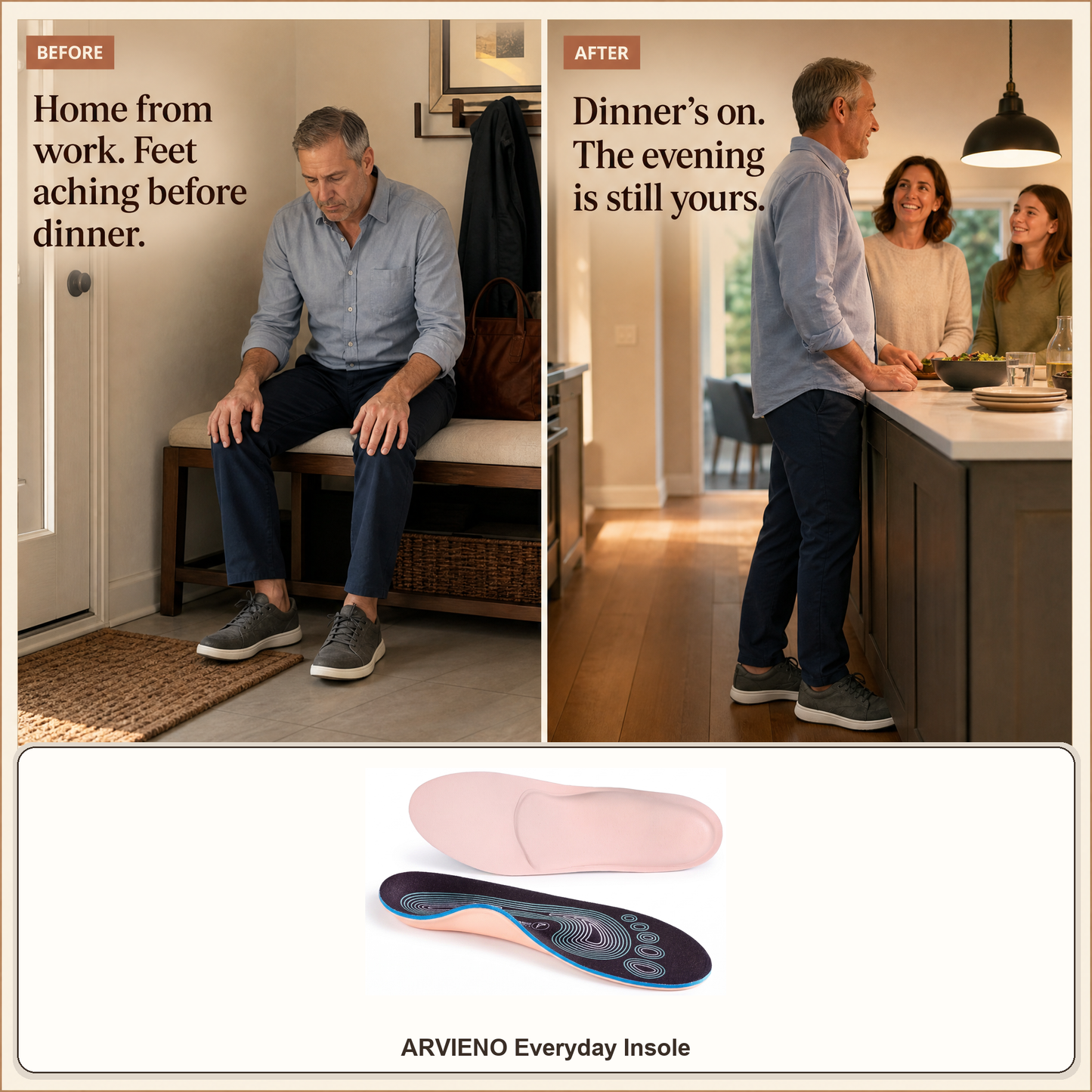 ARVIENO CorkCore™ Everyday Insole