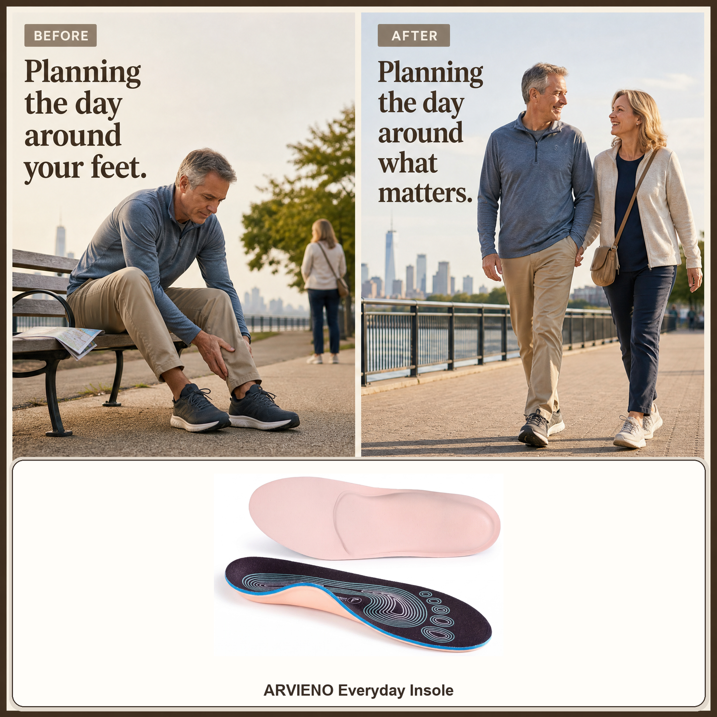 ARVIENO CorkCore™ Everyday Insole