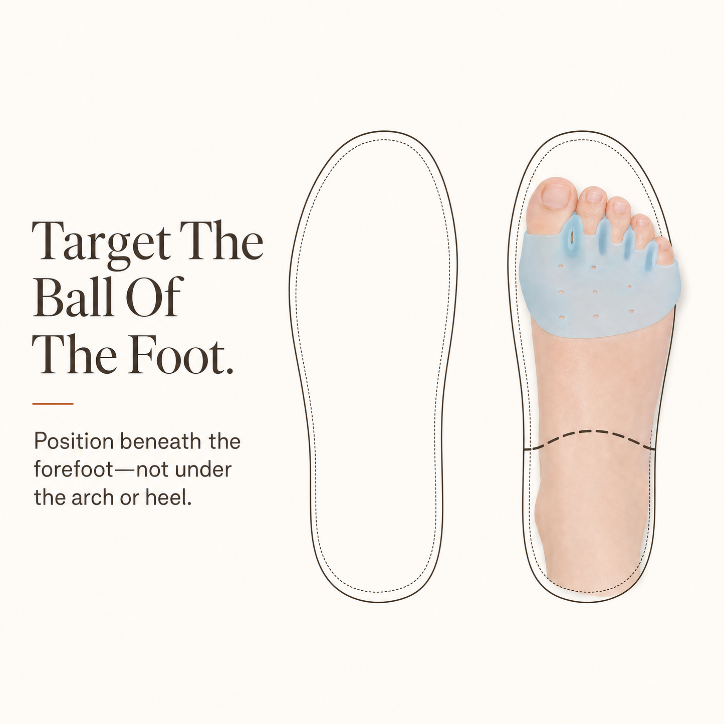 ARVIENO Forefoot Cushion — Ball-of-Foot Pad
